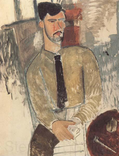 Amedeo Modigliani Henri Laurens assis (mk38) France oil painting art